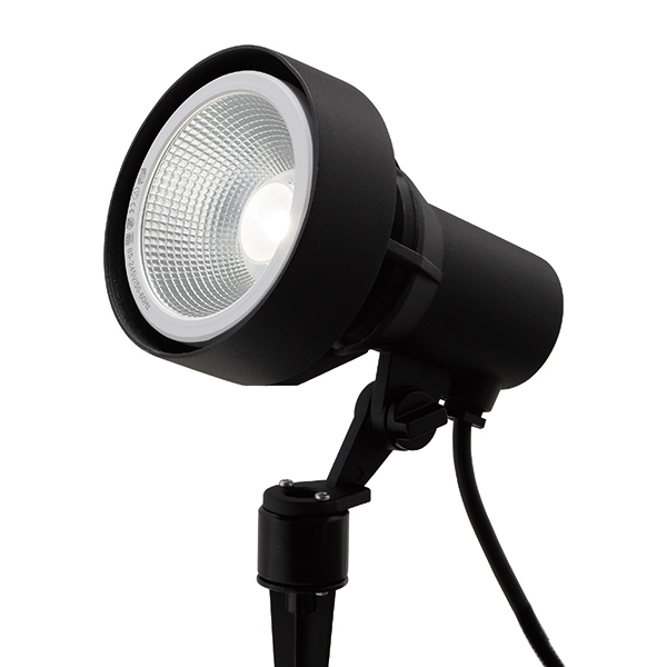 シンプルLEDスポットライト 3型 ブラック 中角 (白)