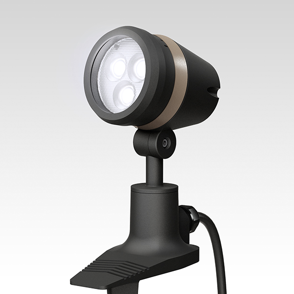 De-SPOT 調光リング 100V ブラック 5mプラグ付 狭角 (白)