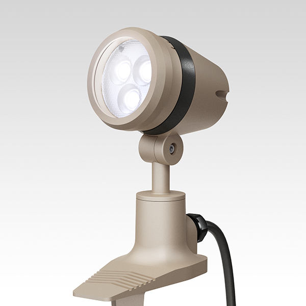 De-SPOT 調光リング 100V グレイッシュゴールド 10mコード付（プラグ無） 狭角 (白)