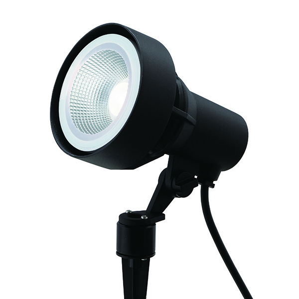 シンプルLEDスポットライト3型 ブラック 中角 (白)