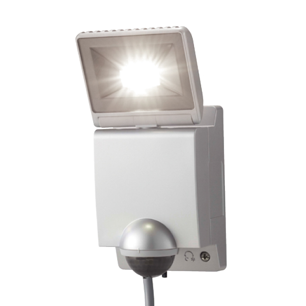 LED センサライト 3型 電球色 シルバー