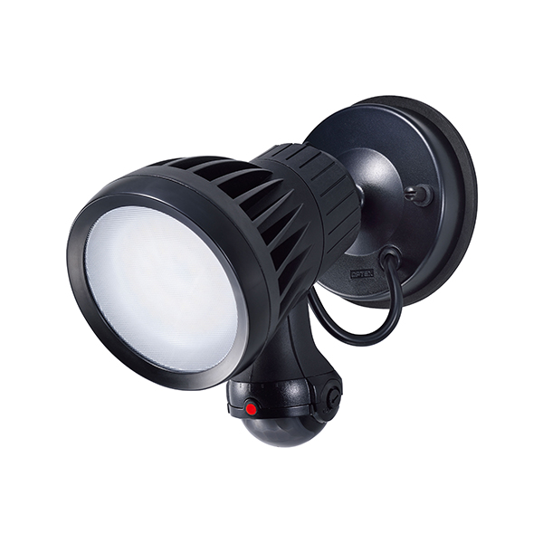 LEDセキュリティライト 1型 ブラック (白)