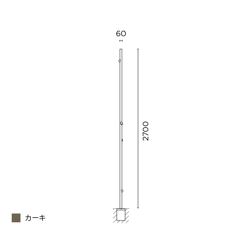 Bamboo フロア 2700 カーキ