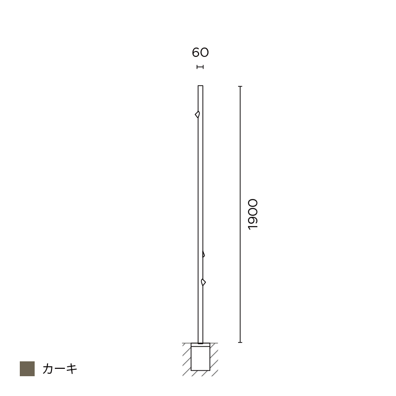 Bamboo フロア 1900 カーキ