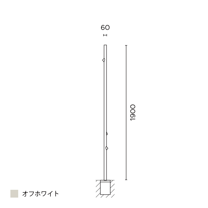 Bamboo フロア 1900 オフホワイト