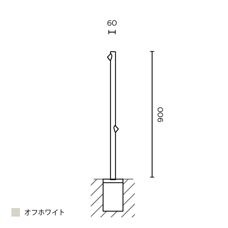 Bamboo フロア 900 オフホワイト