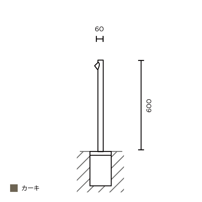 Bamboo フロア 600 カーキ
