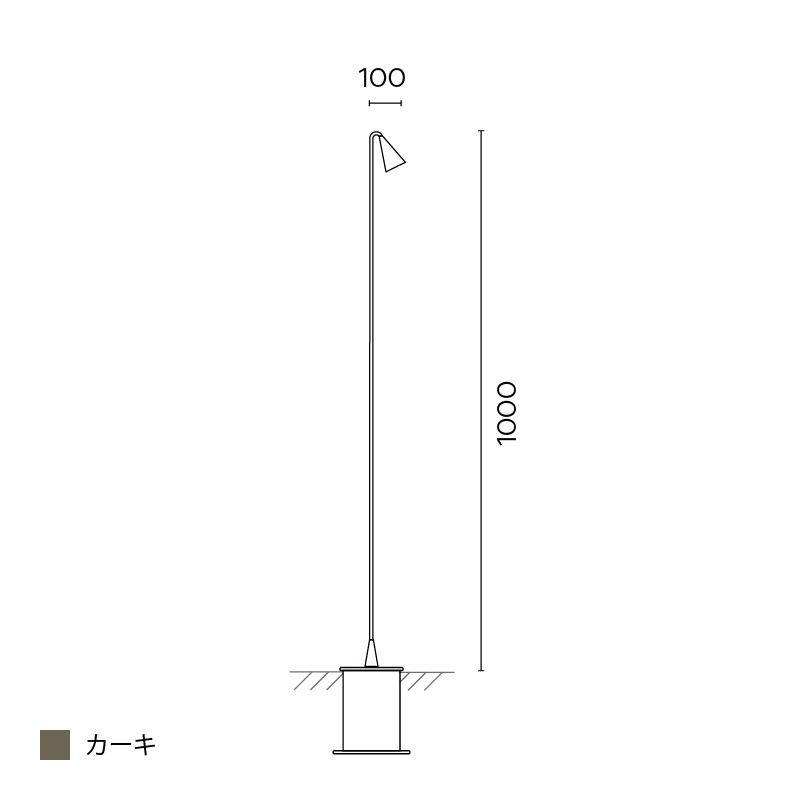 Brisa フロア 1000 カーキ