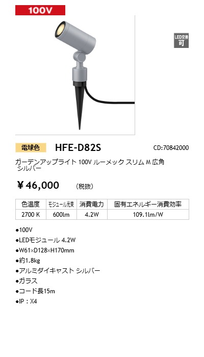 HFE-D82S - LEDIUS商品データベース