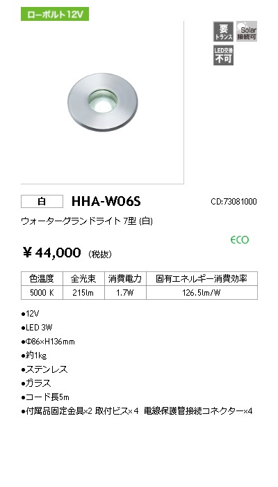 HHA-W06S LEDIUS商品データベース