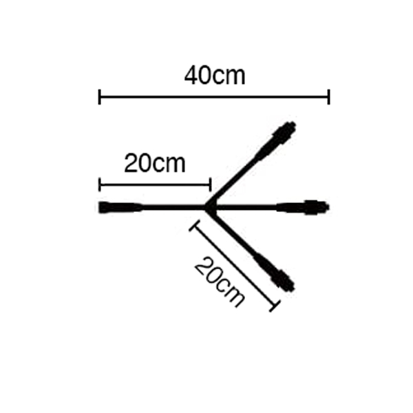 36V 3分岐 黒コード