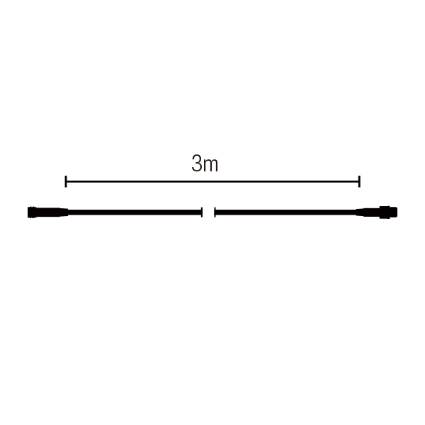 36V 3m延長ケーブル 透明コード