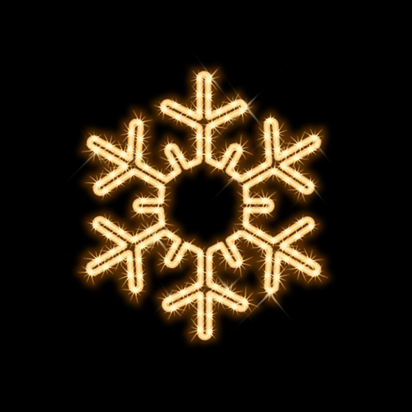 スノーフレーク (電球色)