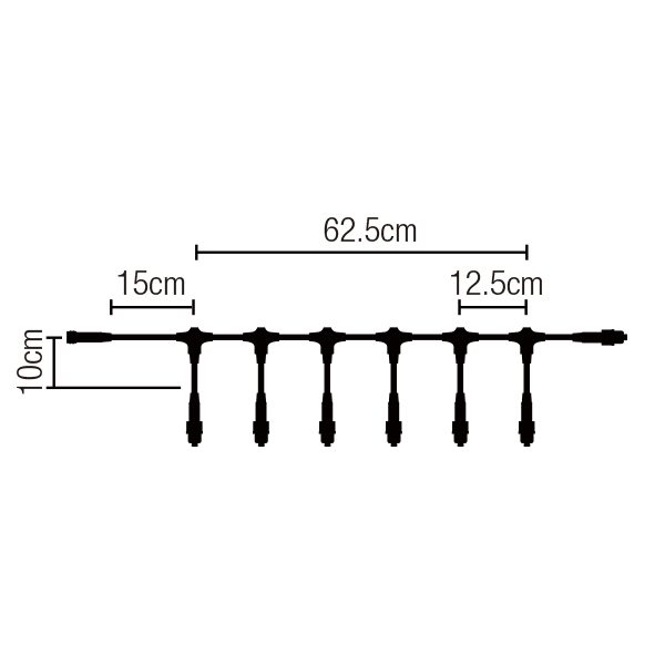クイックフィックス 7分岐 透明コード