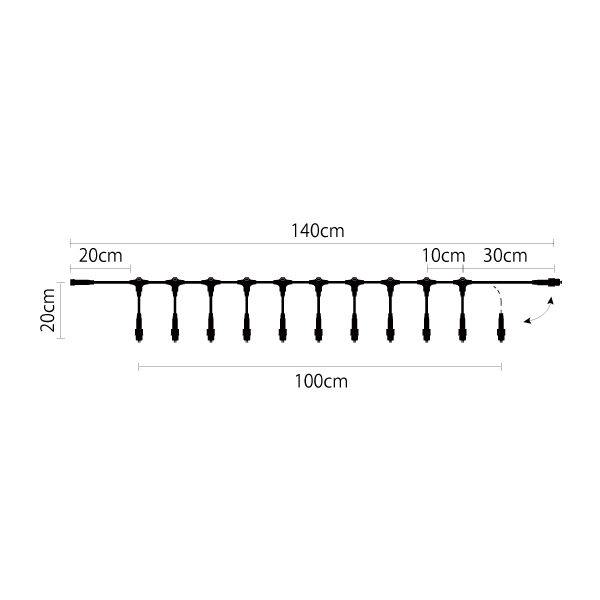 クイックフィックス 11分岐 透明コード