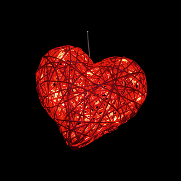 3Dオーガニックハート 小 (レッド)