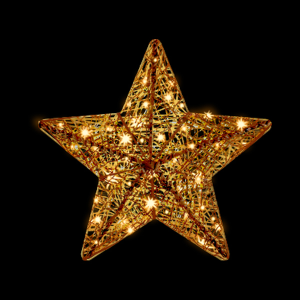 3Dオーガニックスター (ライトブラウン) 