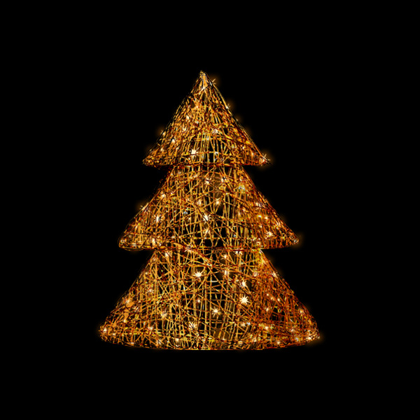 3Dオーガニックツリー (ライトブラウン)