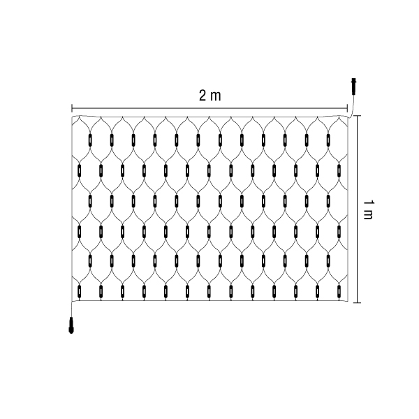 メッシュライト 96 黒コード (マルチカラー)