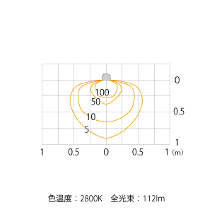 シンプルLEDウォールライト 1型 シルバーグレー