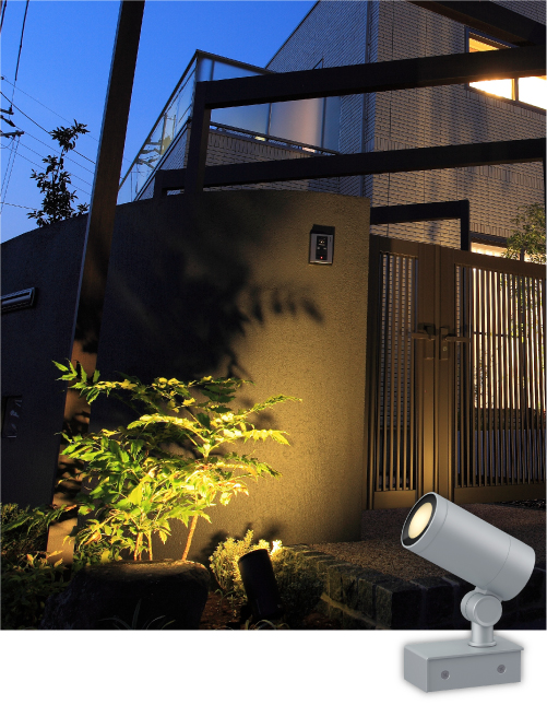 タカショー ガーデンアップライト ルーメック スリム S 広角 HFE-D80C ＃70839000 100V用 『エクステリア照明 ガーデンライト』 チャコールグリーン - 1