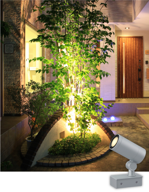 タカショー ガーデンアップライト 100V用 HFE-D89S L エクステリア照明 